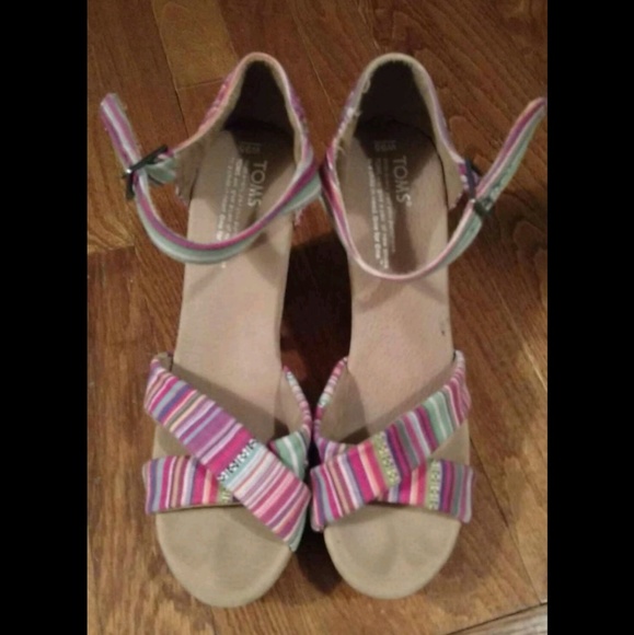 See copy listing / Toms platform cork wedges - Picture 3 of 4